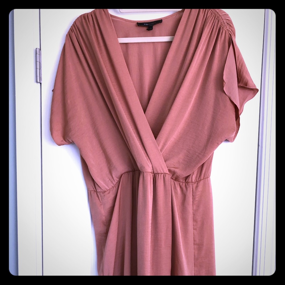 BCBG wrap silk dress